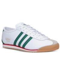 adidas Rom Leather Trainers in White for Men | Lyst