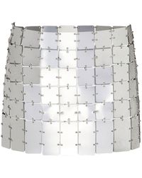 Prada - Maxi-sequin Chainmail Miniskirt - Lyst