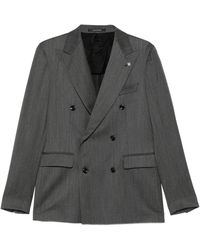Tagliatore - Double-Breasted Tailored-Trousers Suit - Lyst