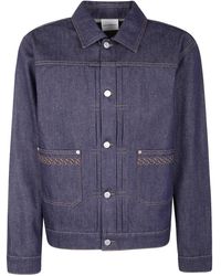Drole de Monsieur - Embroidered Denim Jacket - Lyst