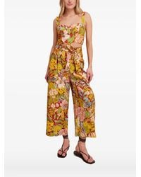 Cara Cara - Top fruncido con estampado floral - Lyst