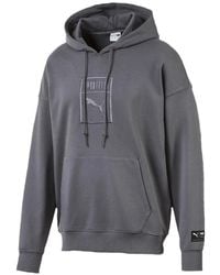 PUMA - Drawstring Hoodie - Lyst