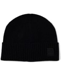 BOSS - Logo-Patch Beanie Hat - Lyst