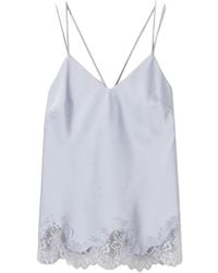Twinset - Lace-Trim Silk Camisole - Lyst