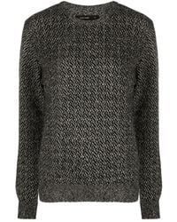 Frenckenberger - Chevron-Pattern Cashmere Jumper - Lyst