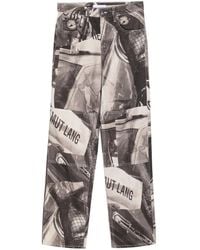 Helmut Lang - Vaqueros Con Estampado Fotográfico - Lyst