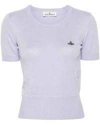 Vivienne Westwood - T-Shirt mit Orb-Stickerei - Lyst