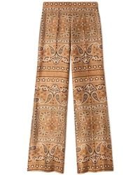 Sandro - Bandana-Print Flowy Pants - Lyst