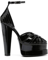 Roberto Cavalli - 155Mm Patent-Finish Pumps - Lyst