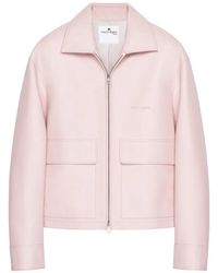 Courreges - 2-Pocket Leather Jacket - Lyst