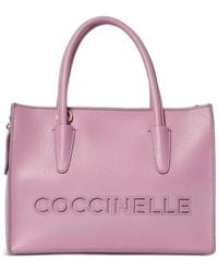Coccinelle - Myrtha Debossed-Logo Tote Bag - Lyst