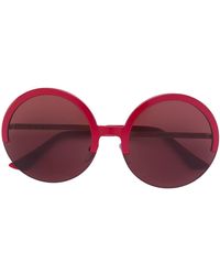 Marni Occhiali da sole tondi - Rosso