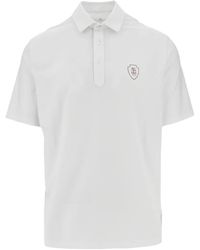 Brunello Cucinelli - Logo-Patch Polo Shirt - Lyst