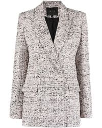 Maje - Double-breasted Tweed Blazer - Lyst