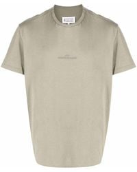 Maison Margiela - Crewneck T-shirt With Embroidery - Lyst