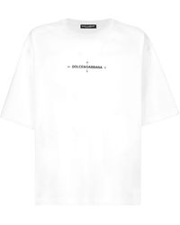 Dolce & Gabbana - T-Shirt mit Marina-Print - Lyst