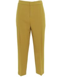 Elisabetta Franchi - Pantaloni Sartoriali Con Pieghe - Lyst