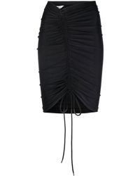 Balenciaga - Gathered Stretch Mini Skirt - Lyst