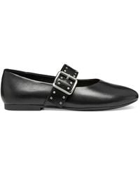 Geox - Palmaria Buckle Studded Ballet Flats - Lyst