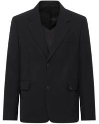 WOOYOUNGMI - Single-Breasted Wool Blazer - Lyst