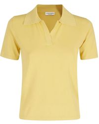 Roberto Collina - Collared V-Neck T-Shirt - Lyst