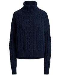 Ralph Lauren - Pull À Maille Torsadé En Coton - Lyst