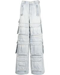 Vetements - Wide-leg Multi-pocket Jeans - Lyst