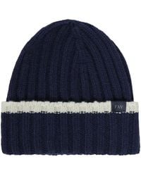 Fay - Ribbed-Knit Beanie Hat - Lyst