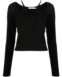 B+ AB - Gathered-detail Long-sleeve Top - Lyst