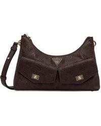 Guess - Blake Schultertasche Mit Logo-Prägung Und Taschendetail - Lyst