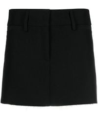 Blanca Vita - Concealed Front-Fastening Mini Skirt - Lyst
