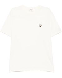 Café Kitsuné - Barista Fox Patch Relaxed T-Shirt - Lyst