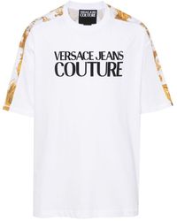 Versace - T-shirt en coton à logo imprimé - Lyst