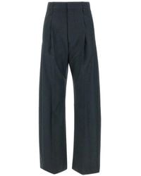 Victoria Beckham - Pantalon Ethel À Design Plissé En Laine Vierge - Lyst