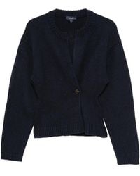 Soeur - Gewickelter Cardigan Mit Geripptem Besatz - Lyst