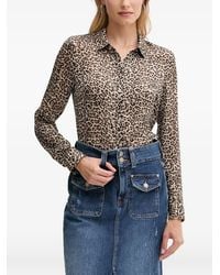 Guess - Camicia Leopardata - Lyst