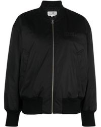 MM6 by Maison Martin Margiela - Logo-embroidered Bomber - Lyst