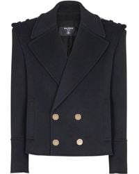 Balmain - Double-Breasted Coats - Lyst