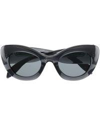 McQueen - Transparente Cat-Eye-Sonnenbrille - Lyst