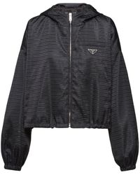 Prada - Re-nylon Cropped Blouson Jacket - Lyst