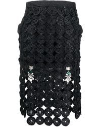 Wales Bonner - Minijupe En Crochet - Lyst
