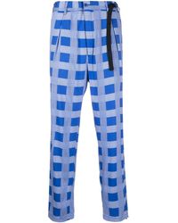 4SDESIGNS - Check-print Trousers - Lyst