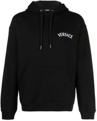 Versace - Hoodie Met Geborduurd Logo - Lyst