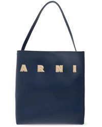 Marni - Bolso shopper con parche del logo - Lyst