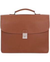 Longchamp - レザー ビジネスバッグ - Lyst