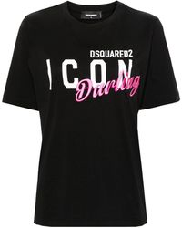 DSquared² - Icon Darling Cotton T-shirt - Lyst