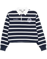 Sporty & Rich - Blondie Striped Polo Top - Lyst