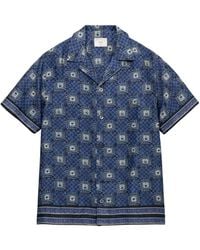 CHE - Telha Geometric-Print Linen Shirt - Lyst