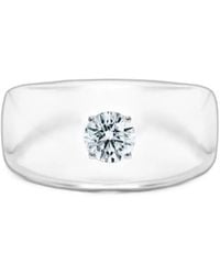 SOLO for Diamonds - Chevalière Épaisse À Diamants - Lyst