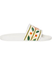 CASABLANCA - Embroidered "Terry" Slider - Lyst